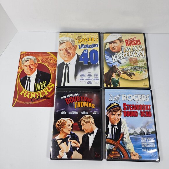 Will Rogers Collection Volume 1 DVD Set or 4 Cinema Classics Life Begins at 40 - Picture 3 of 6